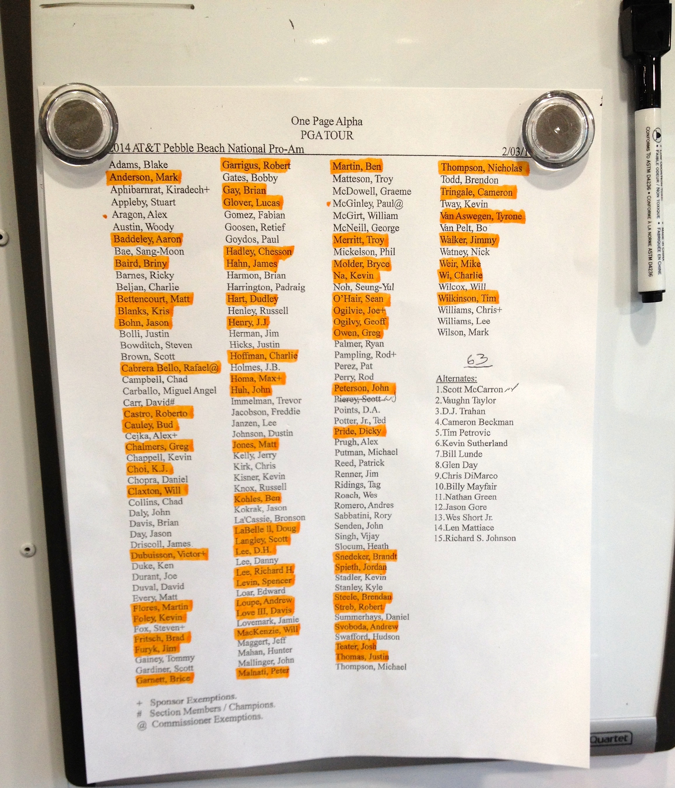 Jun Lee Titleist Tour Van Pebble Beach